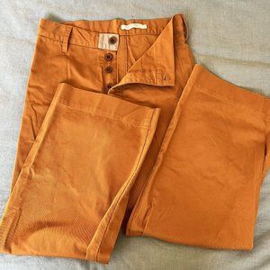 Christy Dawn High Waisted Sailor Pants, Orange/Rust, Sz 28